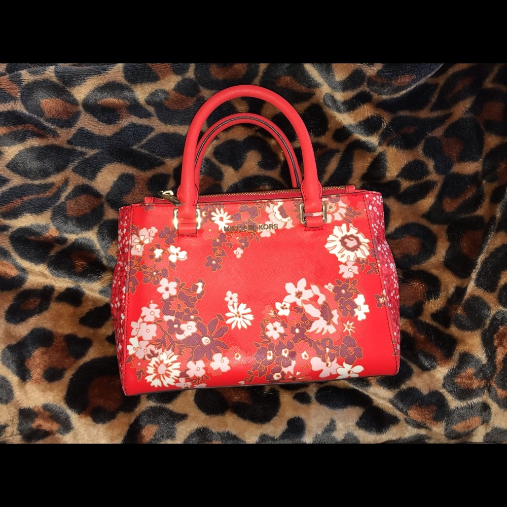 Michael Kors Kellen Floral Saffiano bag